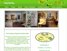 Tablet Screenshot of hieverku.fi